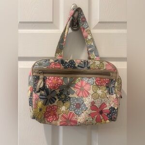 Thirty-One Floral Multi-Color Cosmetic  Bag